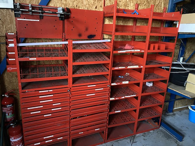 4x stellingkast wurth, rood - afbeelding 1 van  5