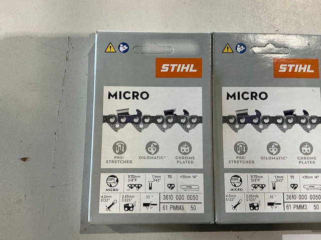 4x stihl 3610 000 0050 ketting voor kettingzaag - afbeelding 2 van  3