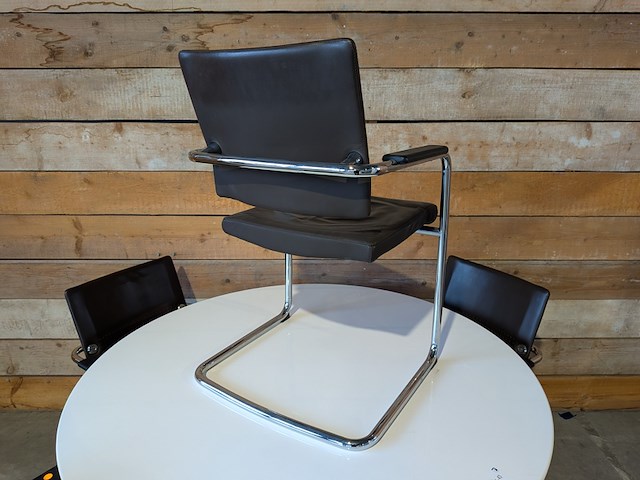 4x stoel in lederlook, mpiù, 2010, incl. tafel - afbeelding 5 van  10