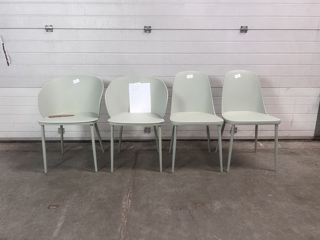 4x stoelen, van harte, gigi en pip, mint - afbeelding 1 van  4