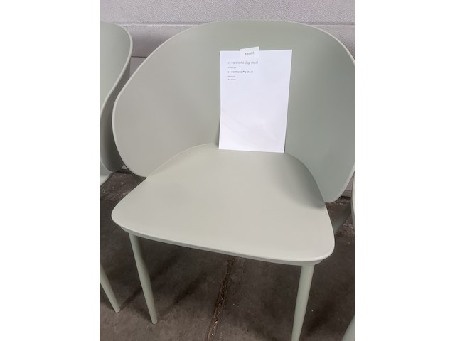 4x stoelen, van harte, gigi en pip, mint - afbeelding 4 van  4