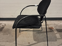 4x stoffen stoelen, zwart - afbeelding 5 van  8