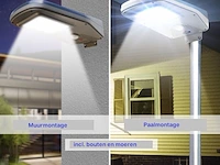 4x straatlantaarn zonne-energie 6.5 watt led, lamp zonne-energie - afbeelding 2 van  7