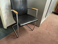 4x tafel, beuken/zwart - afbeelding 1 van  7