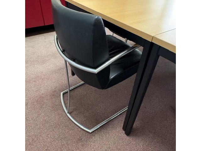 4x tafel, beuken/zwart - afbeelding 5 van  7