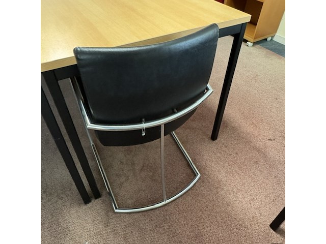 4x tafel, beuken/zwart - afbeelding 7 van  7