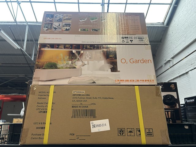 4x tafelplantentuin met leeslampje en zuurstofcirculatiesysteem opcom, o2 garden - afbeelding 1 van  4