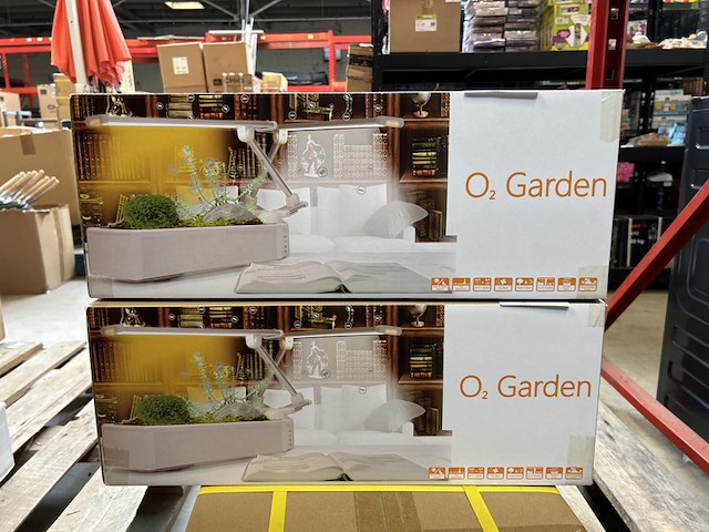 4x tafelplantentuin met leeslampje en zuurstofcirculatiesysteem, opcom, o2 garden - afbeelding 1 van  4