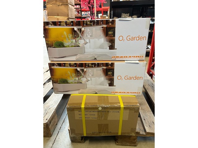 4x tafelplantentuin met leeslampje en zuurstofcirculatiesysteem opcom, o2 garden - afbeelding 1 van  4