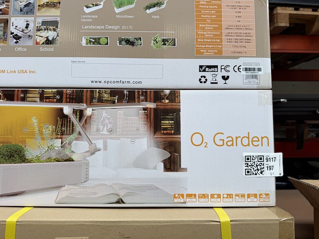 4x tafelplantentuin met leeslampje en zuurstofcirculatiesysteem opcom, o2 garden - afbeelding 3 van  5