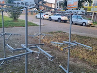 4x tassenrekken op wielen., grijs - afbeelding 2 van  7