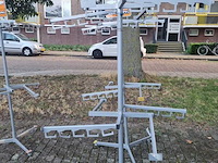 4x tassenrekken op wielen., grijs - afbeelding 4 van  7