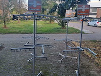 4x tassenrekken op wielen., grijs - afbeelding 5 van  7