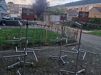 4x tassenrekken op wielen., grijs - afbeelding 6 van  7