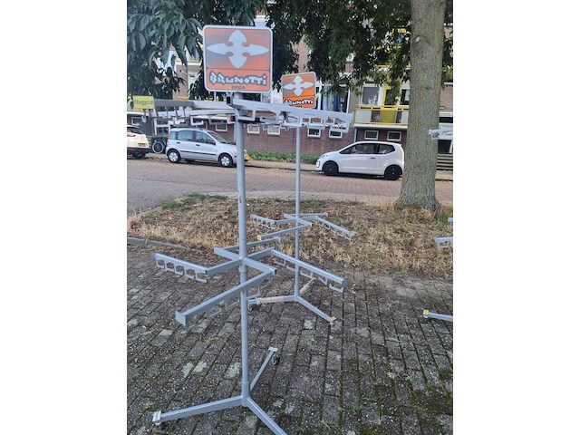 4x tassenrekken op wielen., grijs - afbeelding 7 van  7