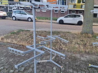 4x tassenrekken op wielen., grijs - afbeelding 7 van  7