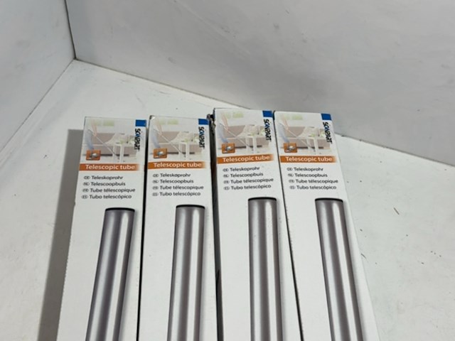 4x telescoopbuis (insteek - click), scanpart, zilver/metaal, 35 mm - afbeelding 2 van  3