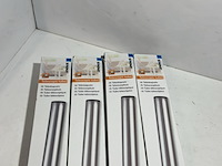 4x telescoopbuis (insteek - click), scanpart, zilver/metaal, 35 mm - afbeelding 2 van  3