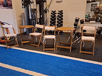 4x terrasstoel met 2x terrastafel - afbeelding 1 van  8