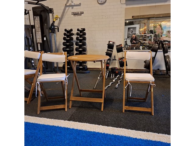 4x terrasstoel met 2x terrastafel - afbeelding 2 van  8