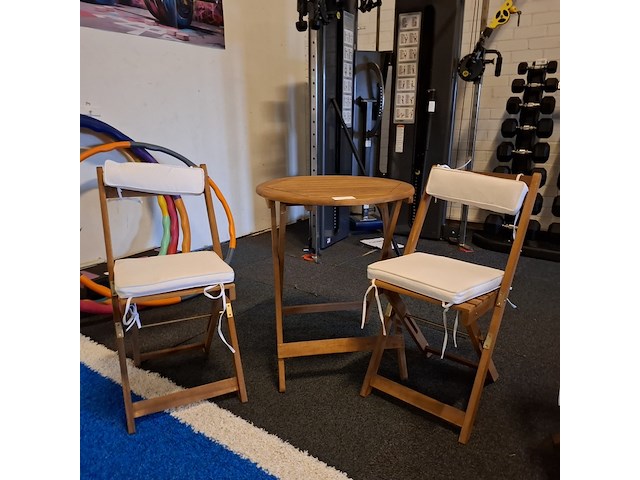 4x terrasstoel met 2x terrastafel - afbeelding 3 van  8