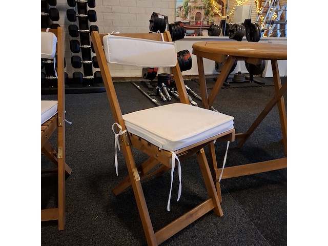 4x terrasstoel met 2x terrastafel - afbeelding 7 van  8