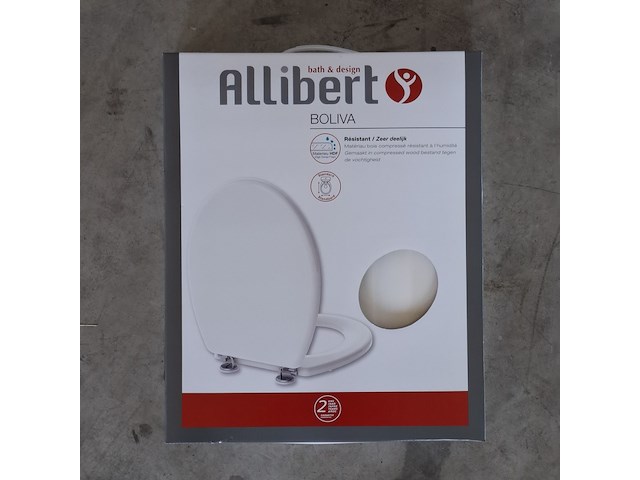 4x toiletzitting, allibert, wit - afbeelding 1 van  4