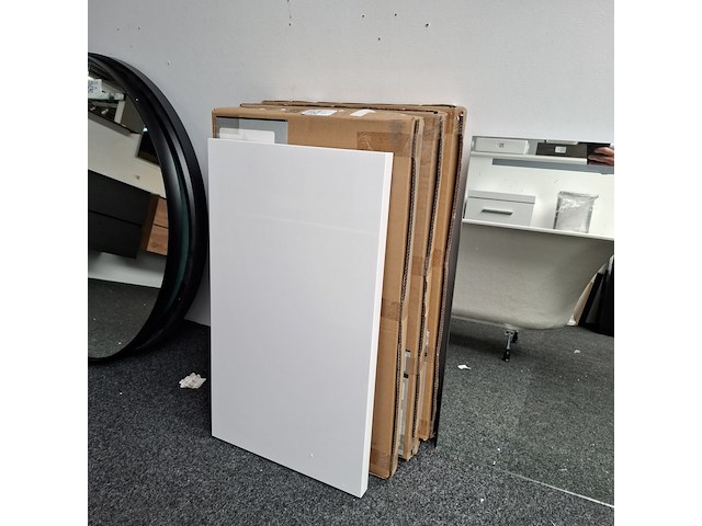 4x topblad, glans wit - afbeelding 1 van  2