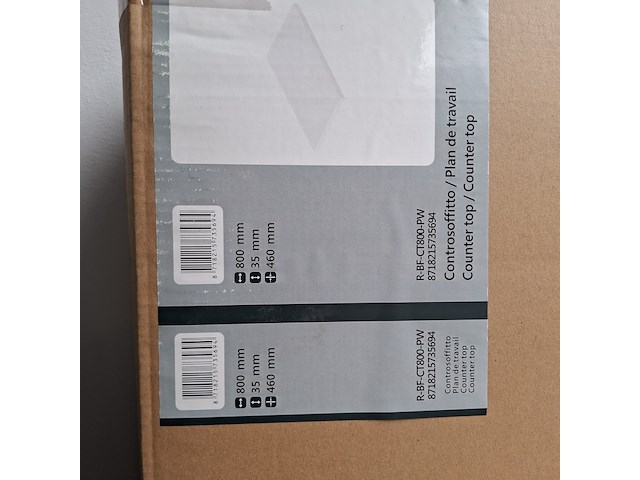 4x topblad, glans wit - afbeelding 2 van  2