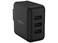 4x travel charger usb oplader 3 x usb-a ansmann, tc315 - afbeelding 2 van  3