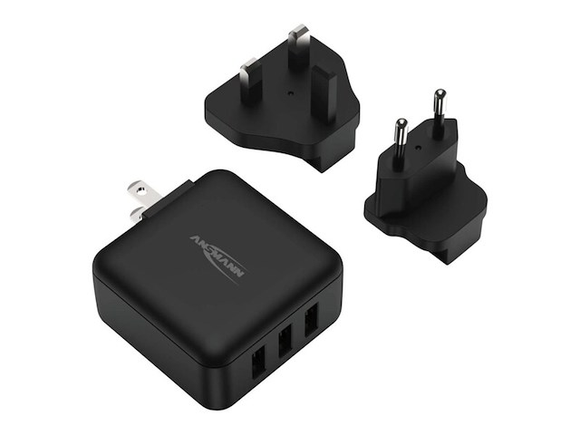 4x travel charger usb oplader 3 x usb-a ansmann, tc315 - afbeelding 3 van  3