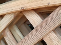 4x trellisschermen met diagonale lamellen toog - afbeelding 2 van  3