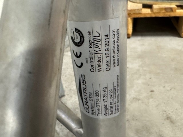 4x truss duratruss, dt34-3560 - afbeelding 2 van  3