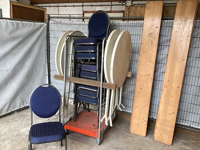 4x tuinbanken, 10x stoelen, 5x staantafels - afbeelding 2 van  7