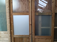 4x tuinschermen met glas - afbeelding 1 van  4