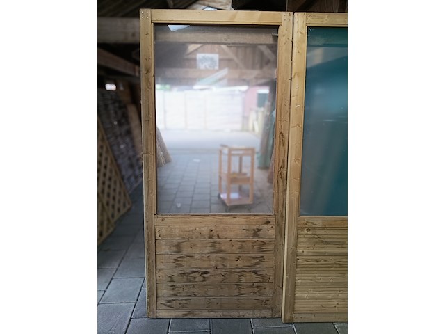 4x tuinschermen met glas - afbeelding 3 van  4