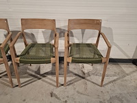 4x tuinstoel freya, raw materials, donkergroen - afbeelding 4 van  10
