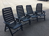 4x tuinstoelen hartman, blauw - afbeelding 1 van  3