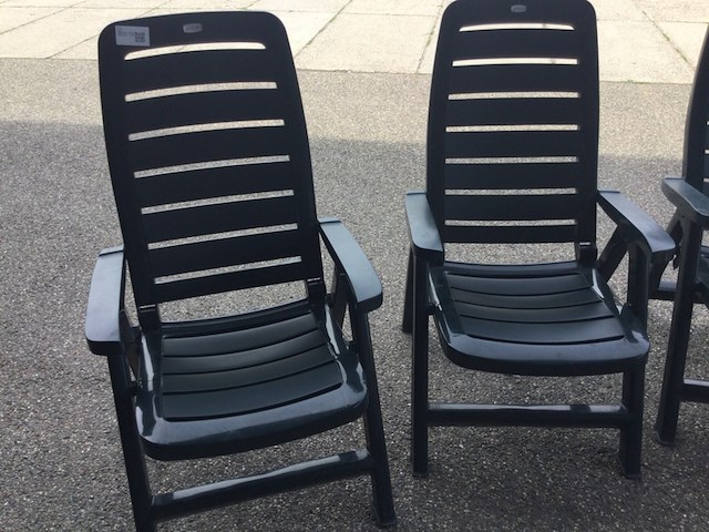 4x tuinstoelen hartman, blauw - afbeelding 2 van  3