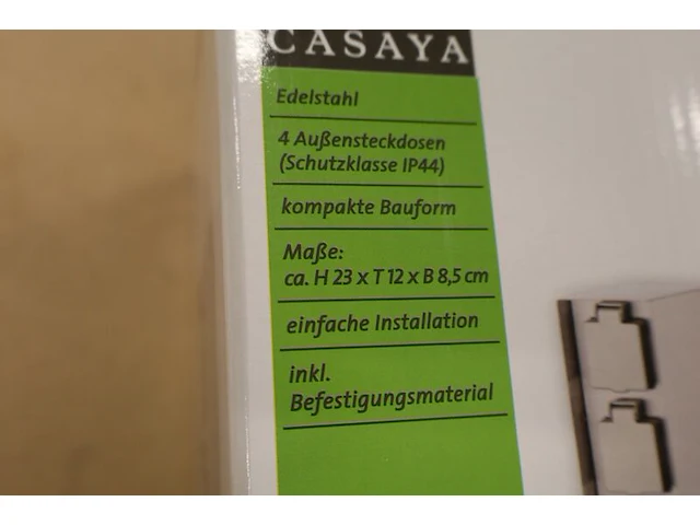 4x tuinstopcontact casaya, rvs/zilver - afbeelding 6 van  6