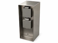 4x tuinstopcontact casaya, rvs/zilver - afbeelding 2 van  6