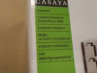 4x tuinstopcontact casaya, rvs/zilver - afbeelding 6 van  6