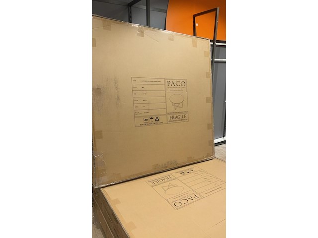 4x tuintafel paco, santorini, wit/houtkleur - afbeelding 2 van  2