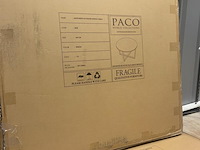 4x tuintafel paco, santorini, wit/houtkleur - afbeelding 2 van  2