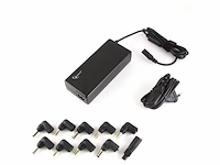 4x universele notebookadapter 90w, gembird, npa-ac1d, zwart - afbeelding 2 van  2