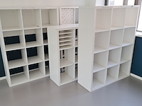 4x vakkenkast ikea, kallax, wit - afbeelding 1 van  6