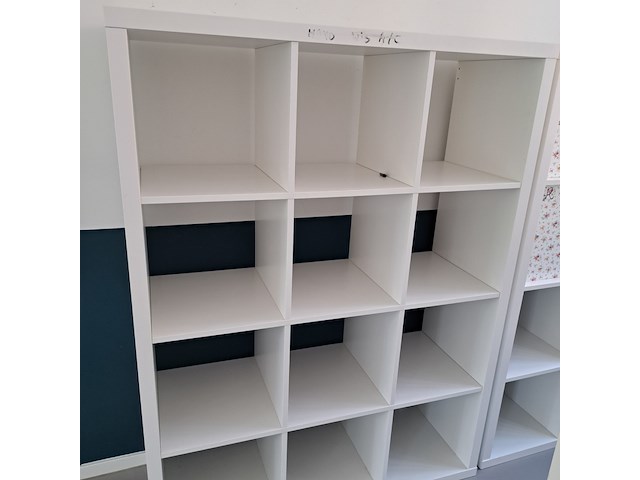 4x vakkenkast ikea, kallax, wit - afbeelding 5 van  6
