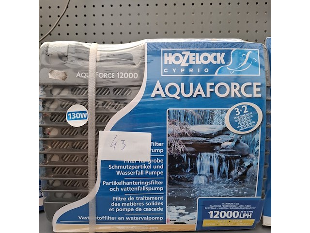 4x vaste- stoffilter en watervalpomp, hozelock, aquaforce 15000, 12000, 8000 - afbeelding 3 van  4