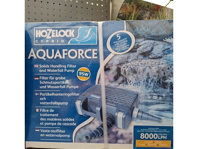 4x vaste- stoffilter en watervalpomp, hozelock, aquaforce 15000, 12000, 8000 - afbeelding 4 van  4