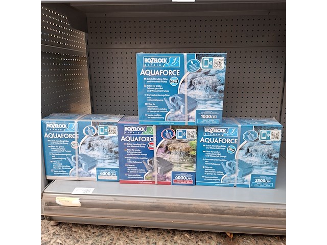 4x vaste- stoffilter en watervalpomp, hozelock, aquaforce 4000, 2500 - afbeelding 1 van  9